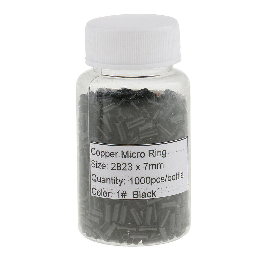 1000 pieces copper micro ring links tubes crimp bead for hair extension