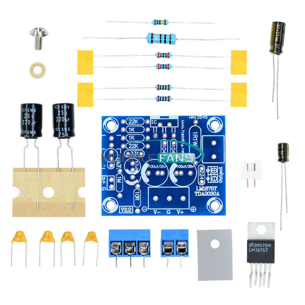 20W HIFI Mono Channel LM1875T Stereo Audio Amplifier Board Module DIY Kit