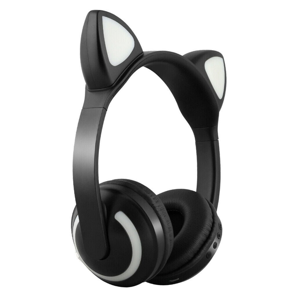 Bluetooth Wireless Cat Ear Headphones On Ear Headset Earphones Headphones