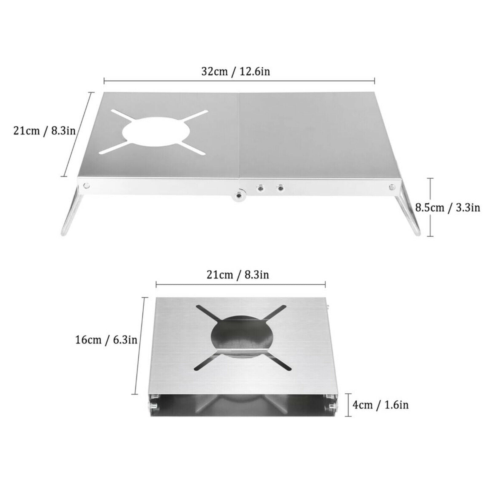 Portable Folded Table Camp Stove Stand Holder Picnic Backpacking Hiking Tool