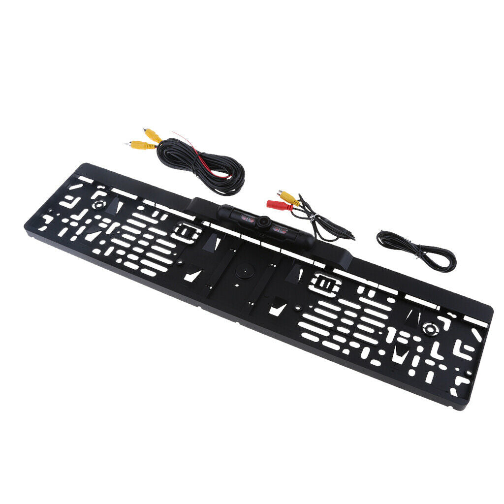 170° Rearview EU License Frame Backup Camera with 4 LED Light Night Vision