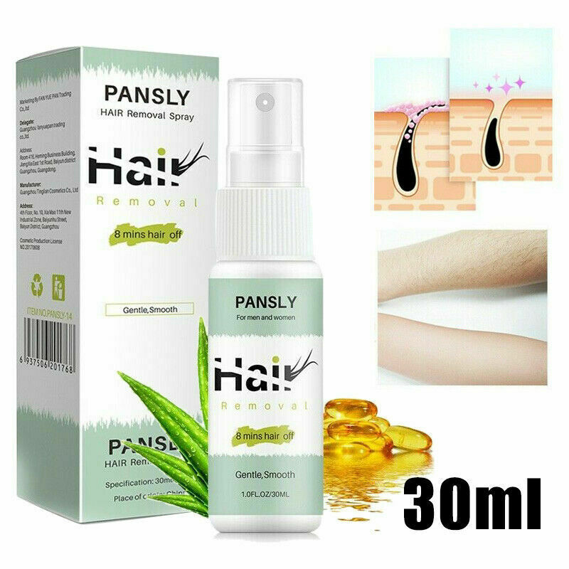 100%-Natural Permanent Fast Hair Removal Spray Stop Hair Growth Inhibitor Remove