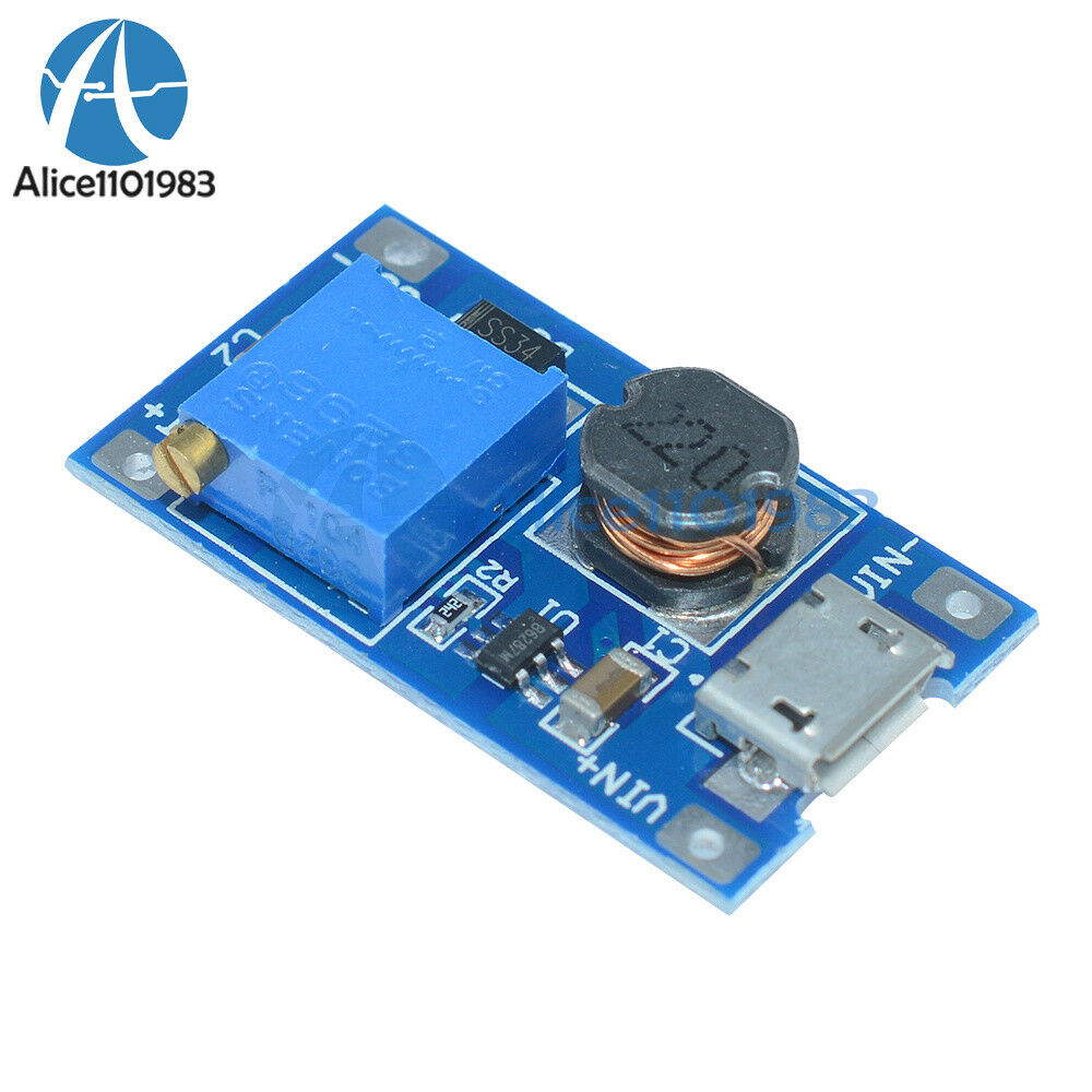 2PCS 2A booster board DC-DC step-up module 2/24V to 5/9/12 / 28V Replace XL6009