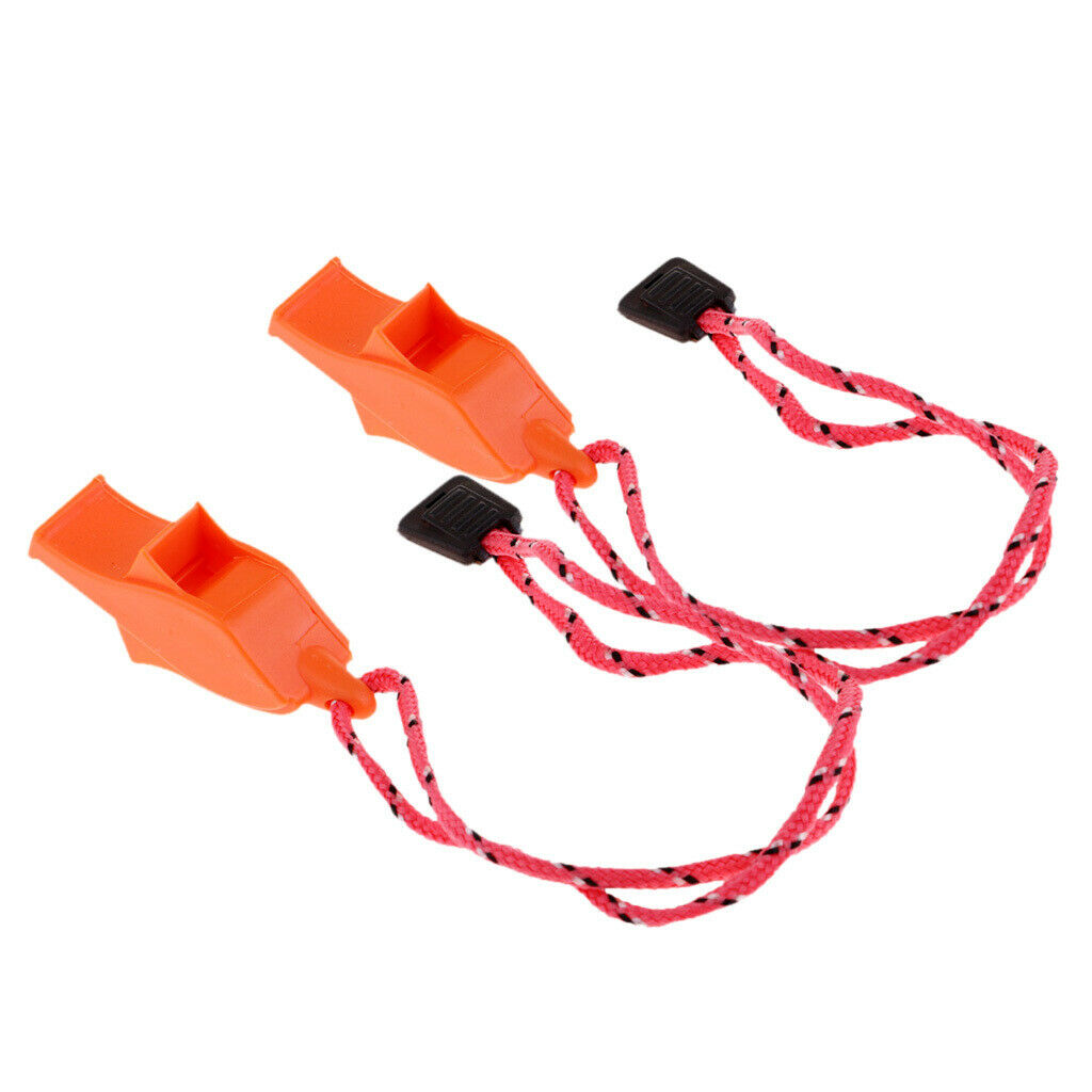 2x High Decibel Outdoor Emergency Whistle for Safety Boating Camping Hunting