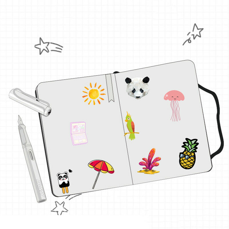 Summer Cool Stickers Pack Pink Girl Anime Stiker For Children On Laptop Phone