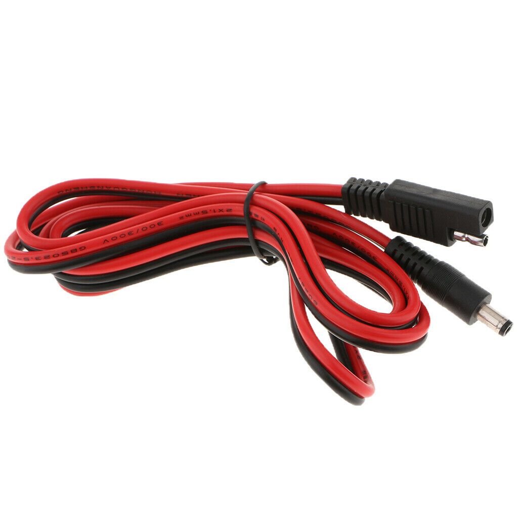 12-24V SAE to DC5521 Power Cable for Motorcycle Heat Clothing Adapter 5Ft