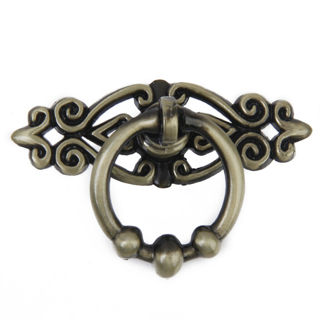 Retro Knob Pull Handle Bronze Kitchen Door Knobs with Screws Easy to Install