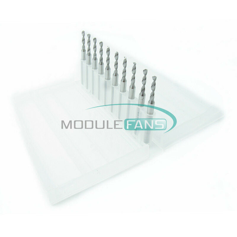 0.8mm Mini Micro Carbide steel Engraving Drill Bit PCB Press CNC Dremel MF