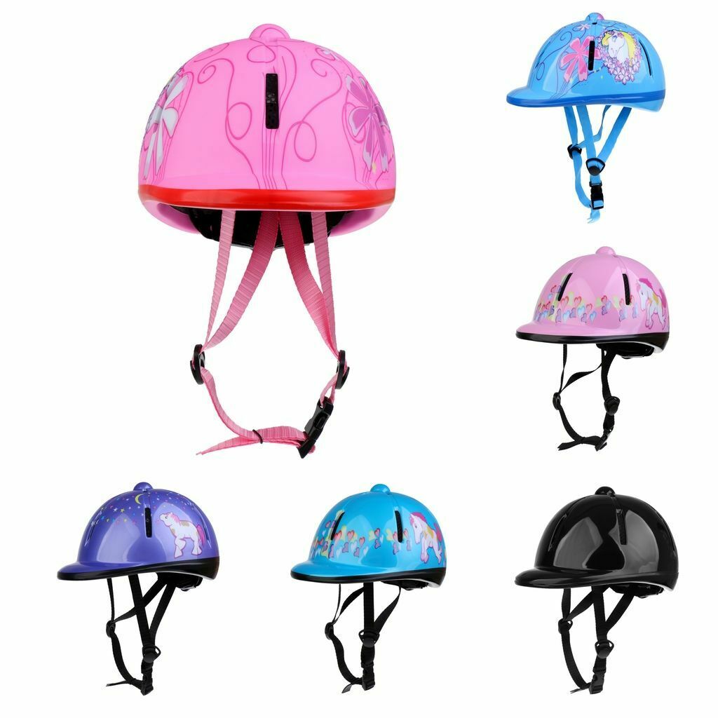 Children Kids Adjustable Horse Riding Hat/Helmet Head Protective Gear Black