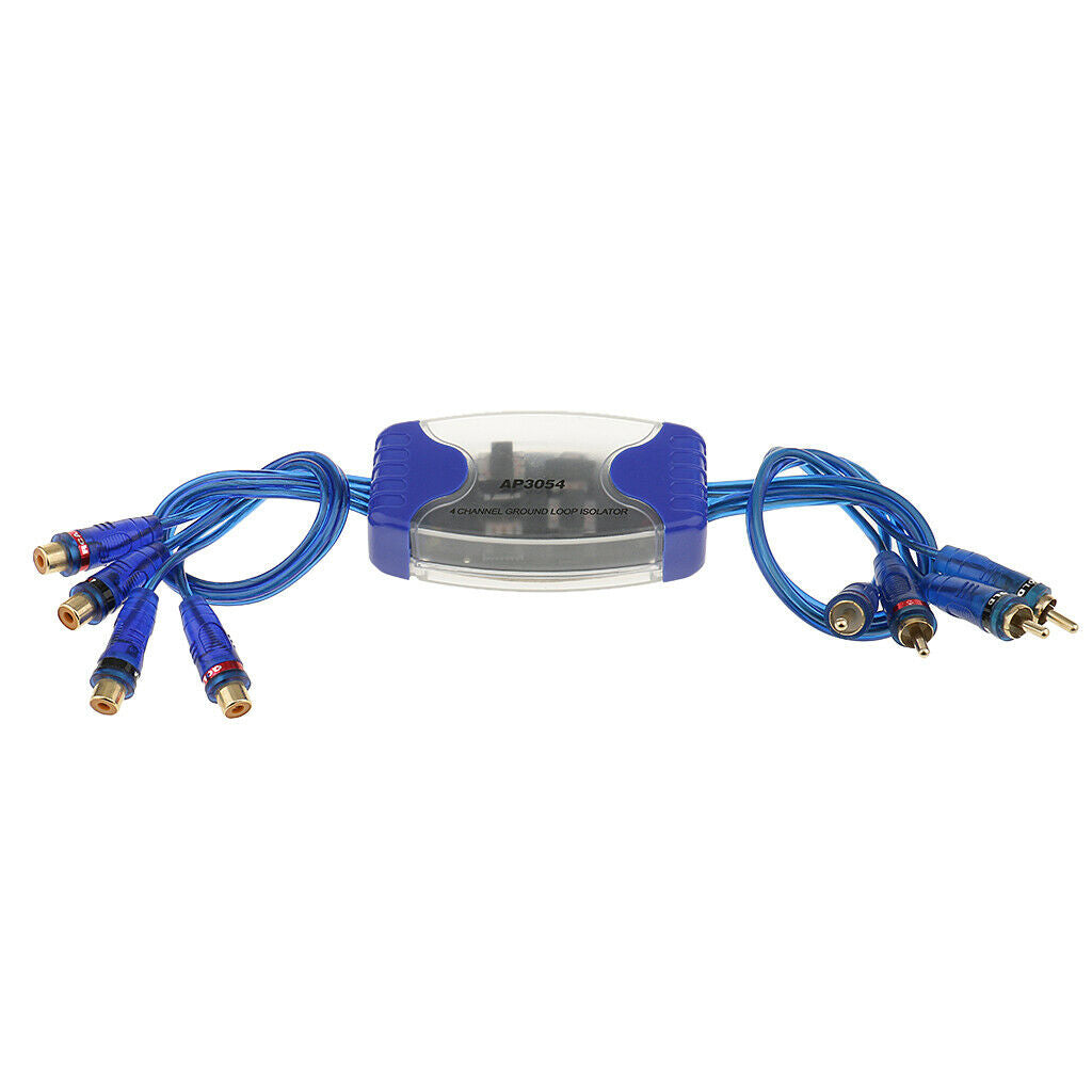 4 RCA Audio Noise Filter Ground Loop Isolator Eliminate Car Electrical Noise