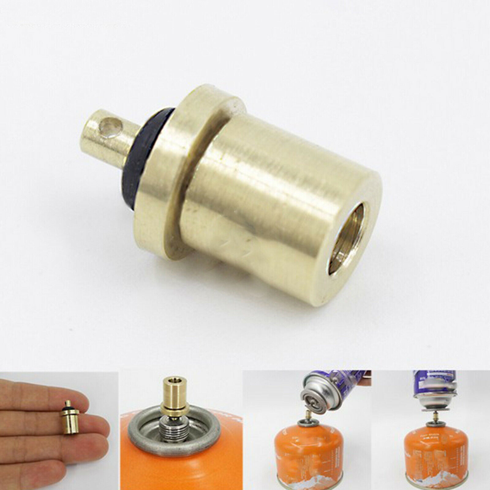 Refill Adapter Coupler Butane Canister Outdoor Camping BBQ Stove Supplies