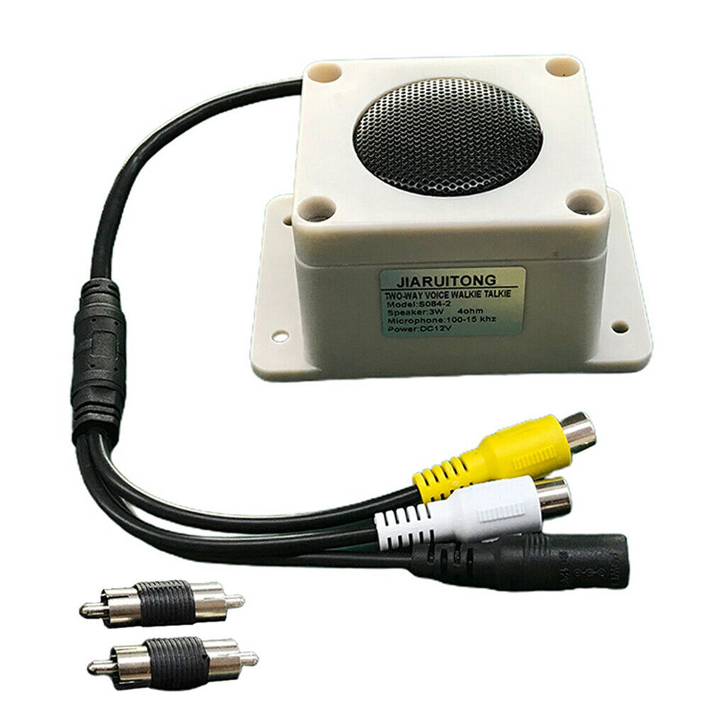 2 pcs Waterproof Outdoor Microphone Speaker for Security IP Cameras