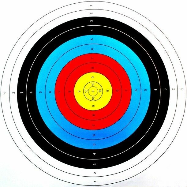 10x Archery Target Paper Face 40x40cm for Arrow Bow Shooting Hunting Practice