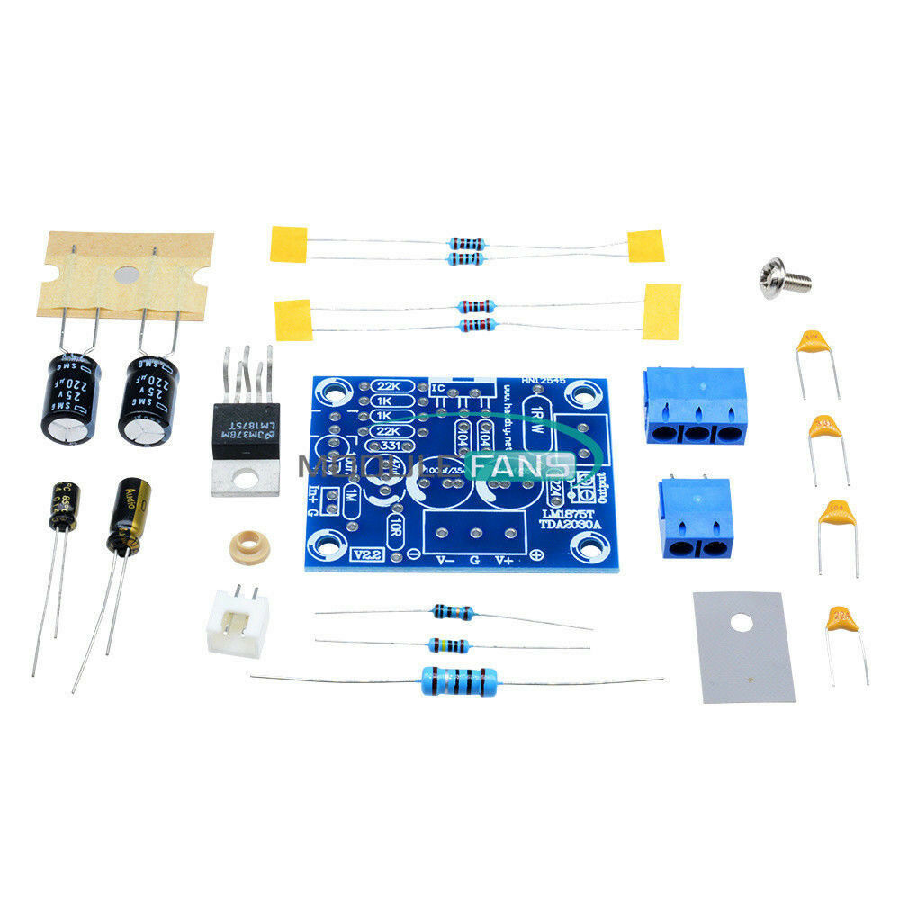 20W HIFI Mono Channel LM1875T Stereo Audio Amplifier Board Module DIY Kit