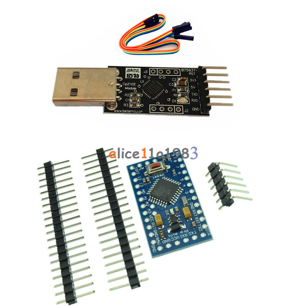 Pro Mini atmega328 5V 16M Arduino Compatible+CP2102 USB 2.0 to UART TTL
