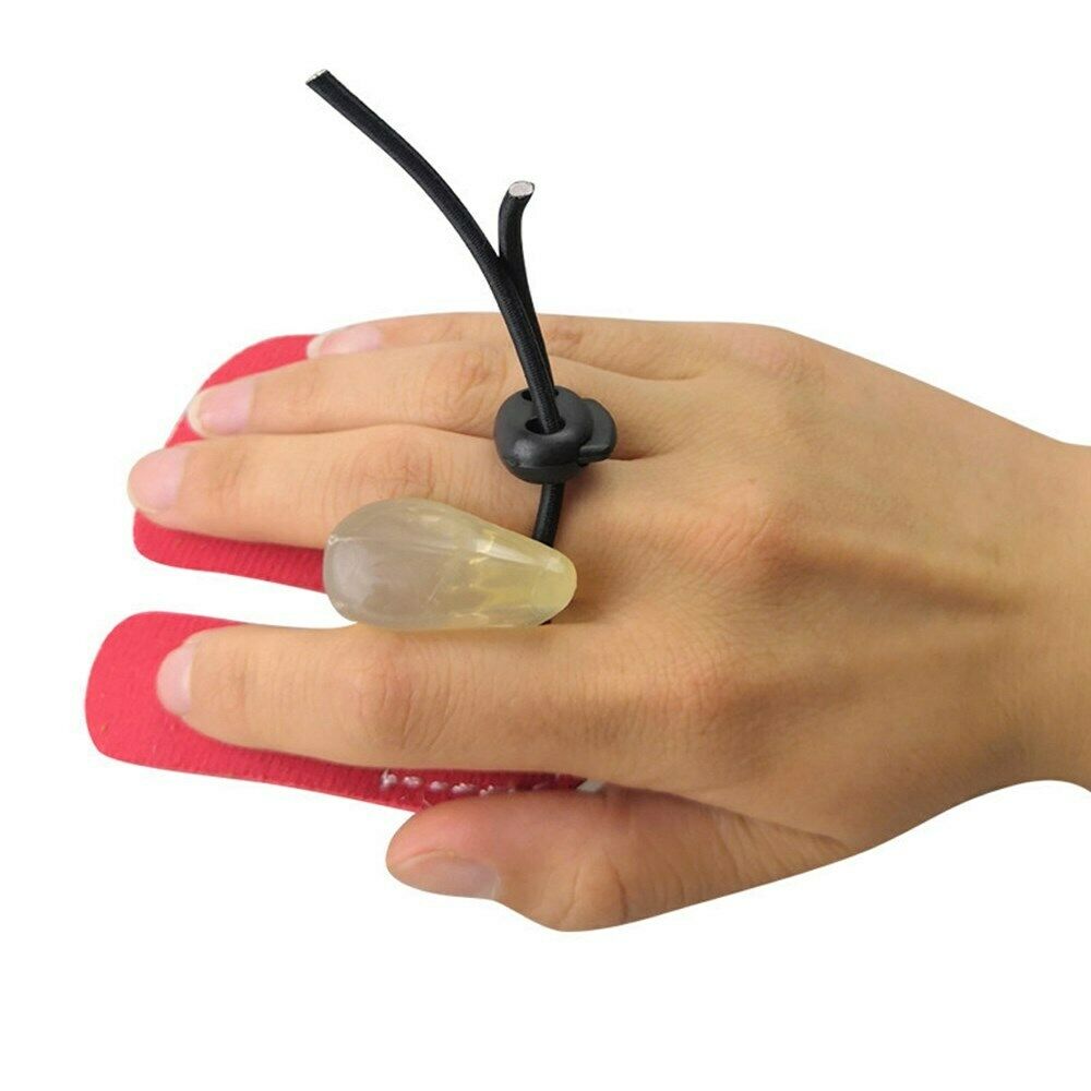 Archery Finger-Guard Hand Protector Gear Right Hand Recurve Bow Shoot Hunting PU