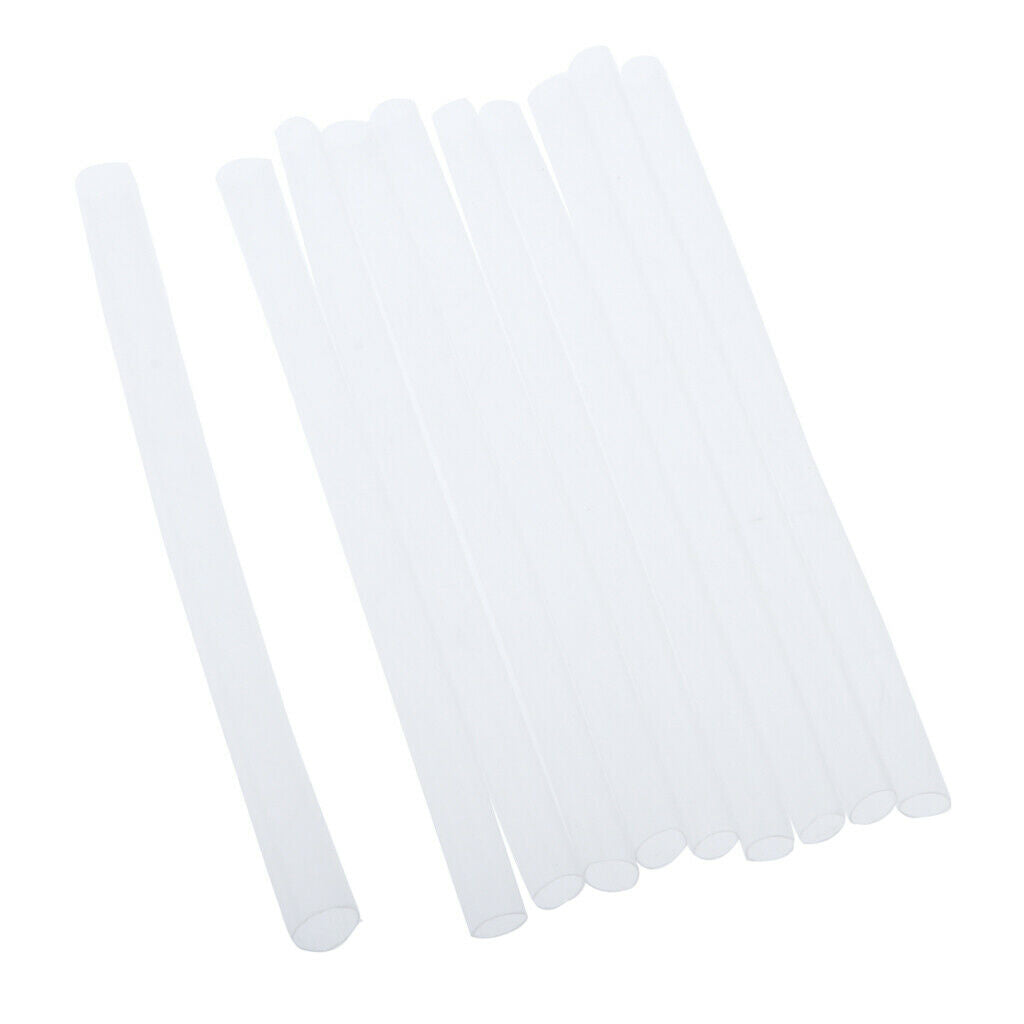 10 Pieces Shrink Sleeve Wrap Tubing For Fishing Rod Length 3.93inch 6mm