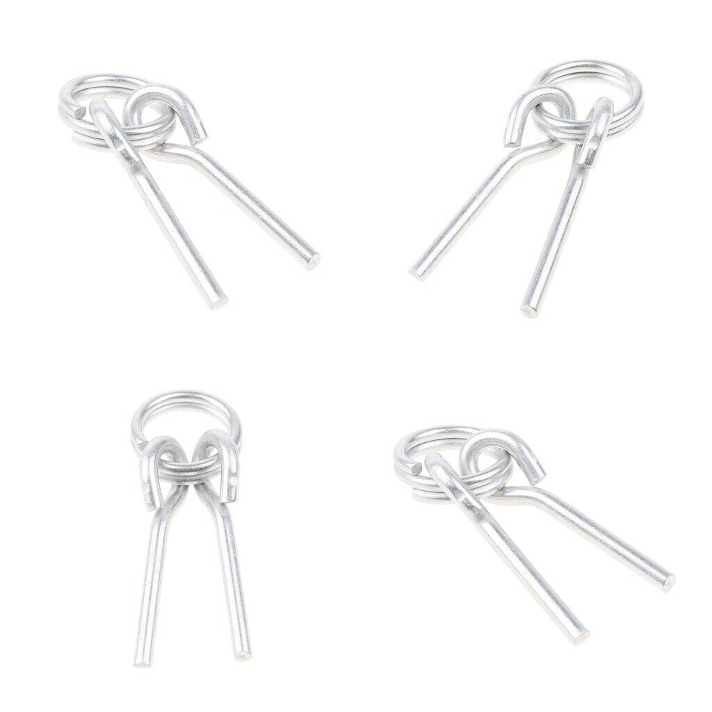 4x Aluminum Alloy Lightweight Ring & Pin Camping Tent Pole Awning Repair Tool