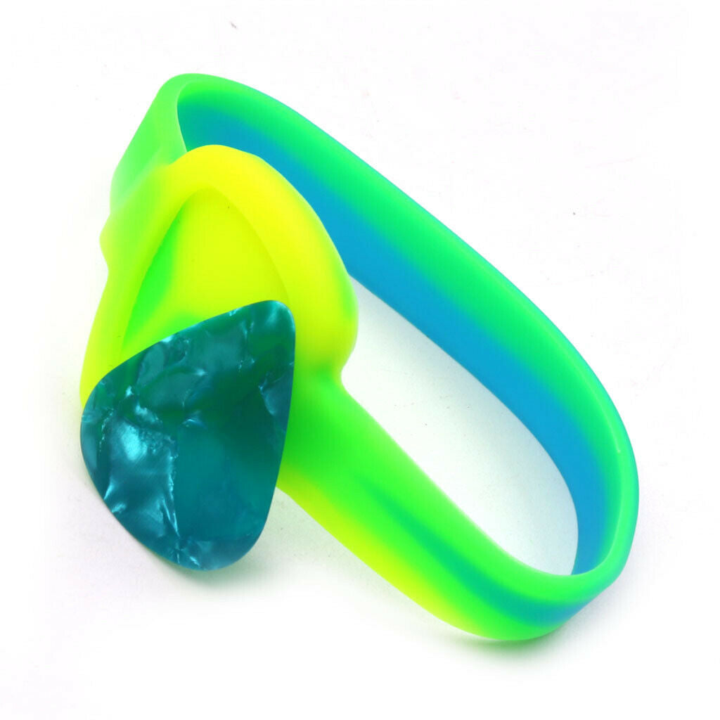 Portable Rubber Picks Bracelet With Guitar Choice For Guitar Parts