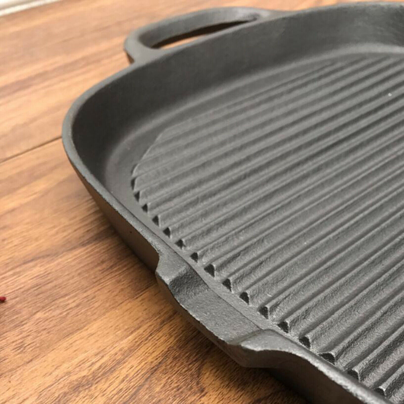 Grill Pan Folding Handle Nonstick Frying Pan for Steak Meat BBQ Griddle