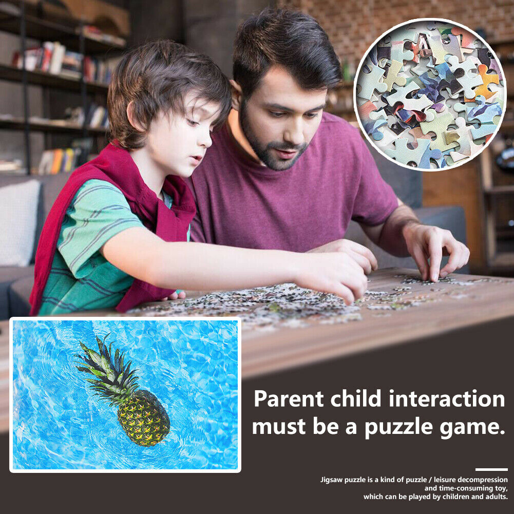 1000 Pieces Paper Jigsaw Puzzles Sea Pineapple Assembling Picture Kit Craft @
