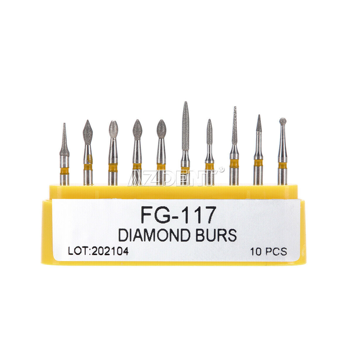 100 X Dental Composite Repair Diamond Burs Drills FG-117 High Speed Handpiece