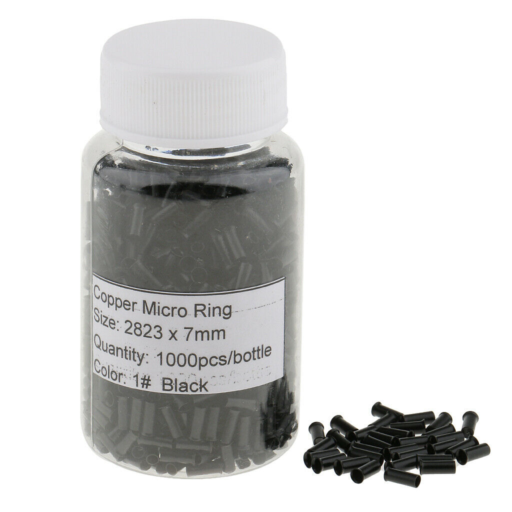 1000 pieces copper micro ring links tubes crimp bead for hair extension