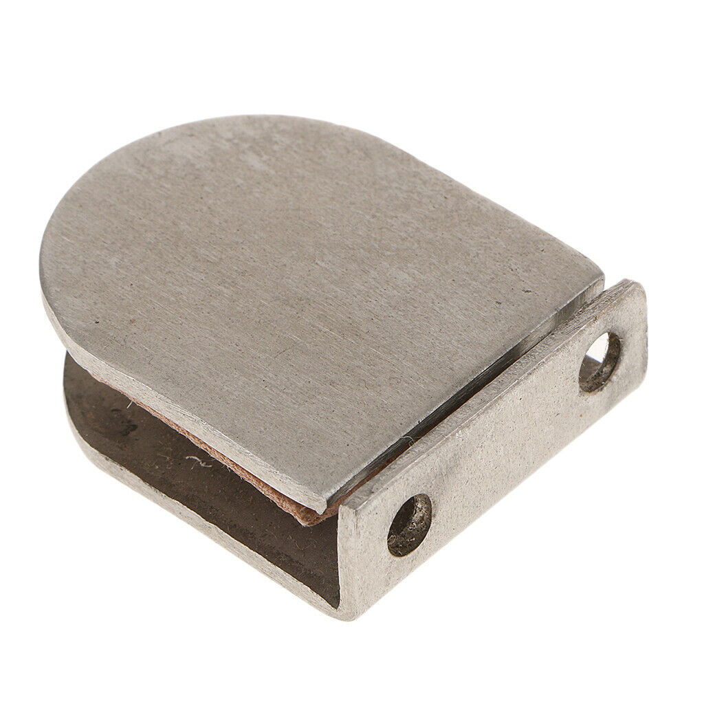 Glass Shelf Clip Clamp Support Brace Bracket Semi-Circular 0 degree