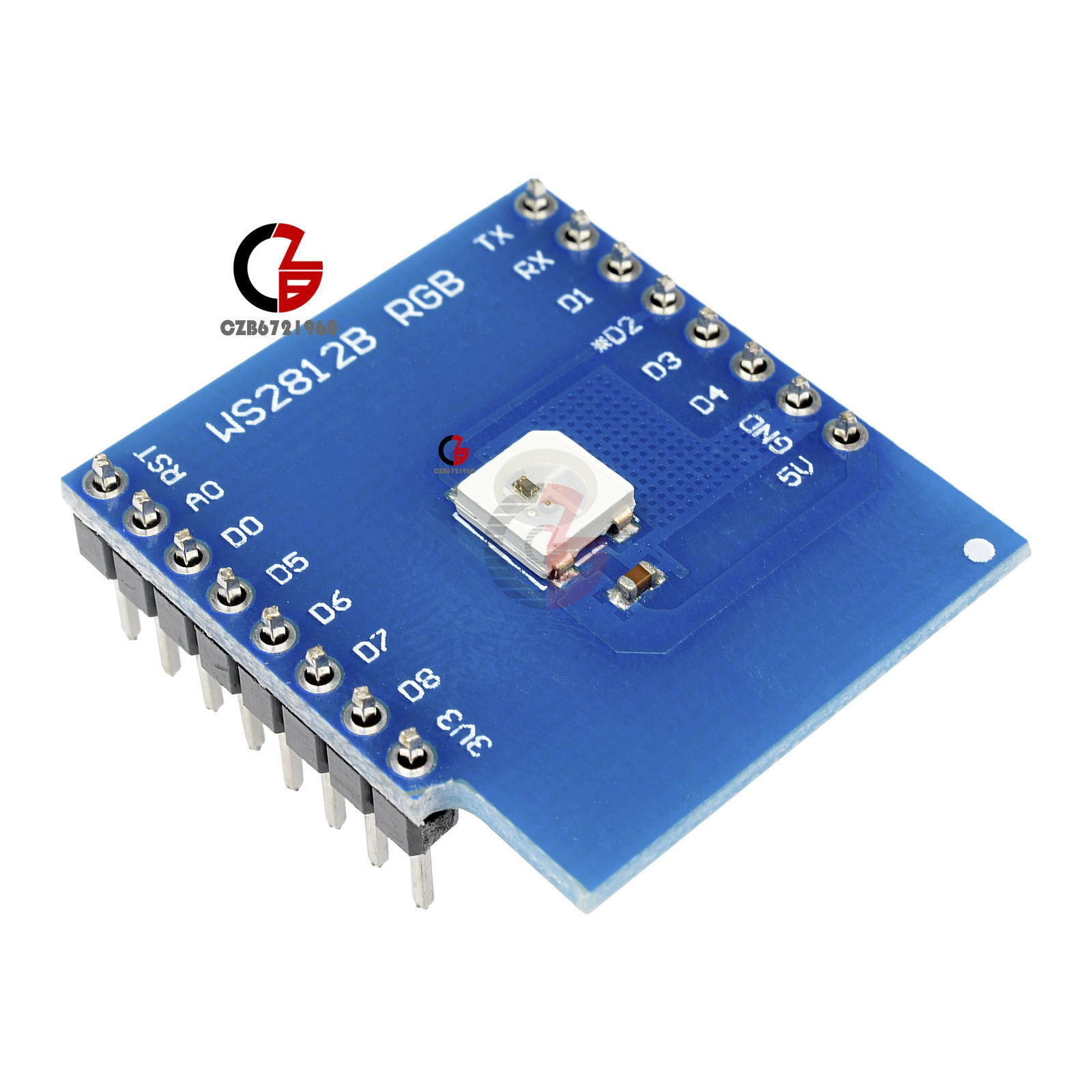 WeMos D1 Mini Shield WS2812B RGB LED Board Kit Pins for Arduino ESP8266 Board