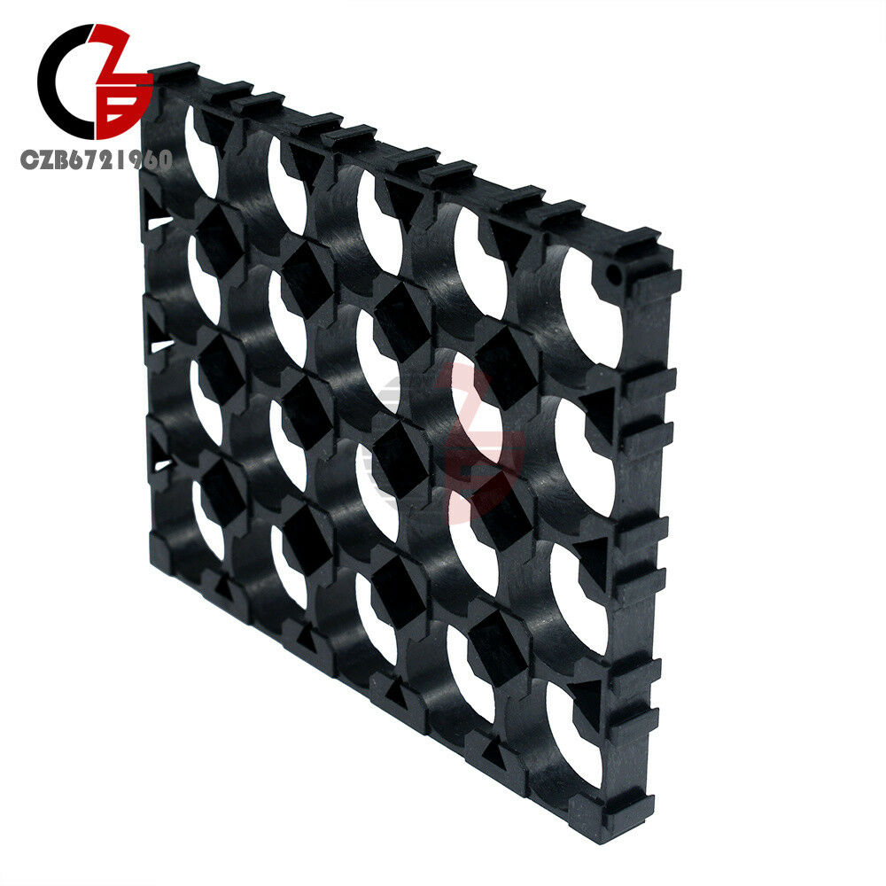 ABS Black 18650 Battery 4x5 Cell Spacer Radiating Shell Pack Plastic Heat Holder