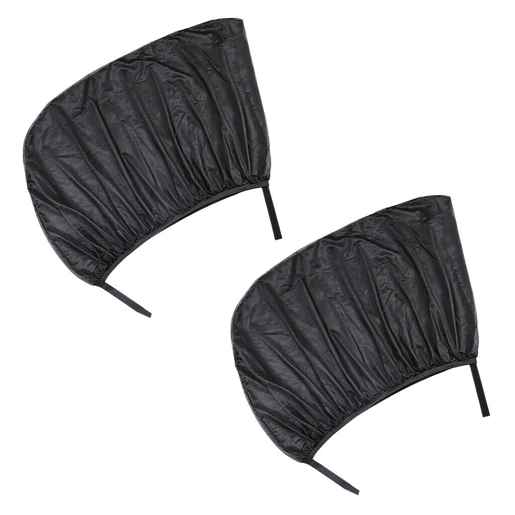 2Pcs Car UV Protection Sun Shade Cover Shield Curtains For Rear Side Window