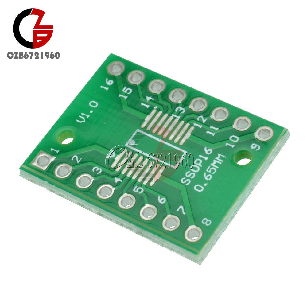20pcs SOP16 SSOP16 TSSOP16 To DIP16 0.65/1.27mm IC Adapter PCB Board NEW