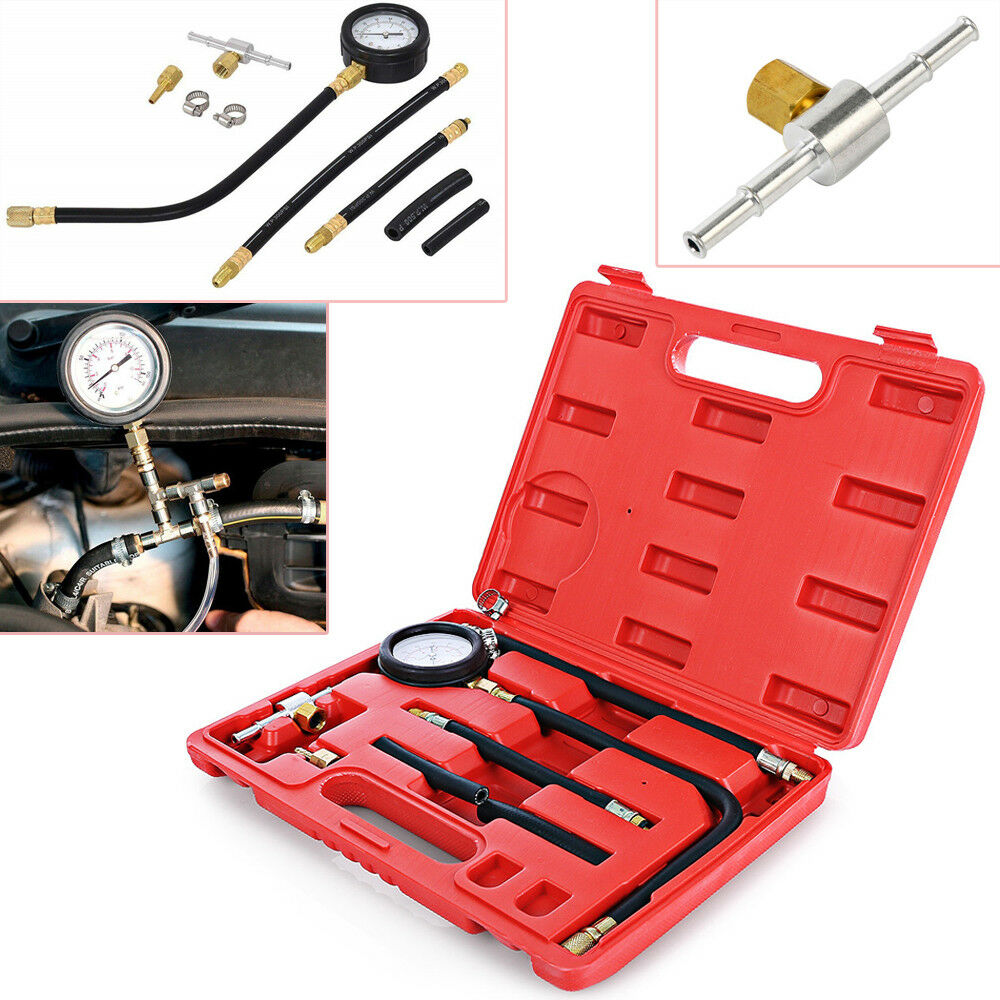 0-100PSI 0-7 bar Fuel Injection Pump Injector Tester Petrol Test Pressure Gauge