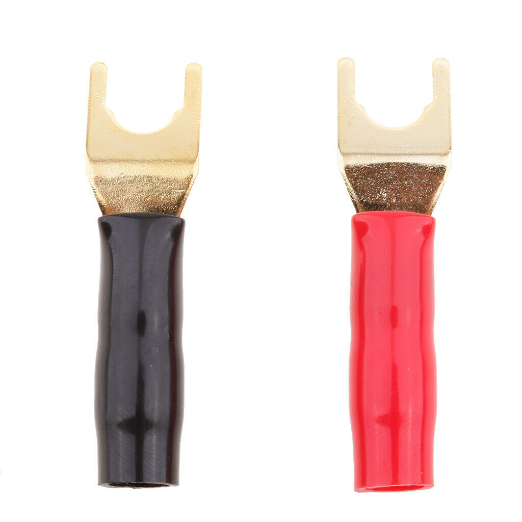 2x 4mm fork lugs speaker connector speaker fork plug connector