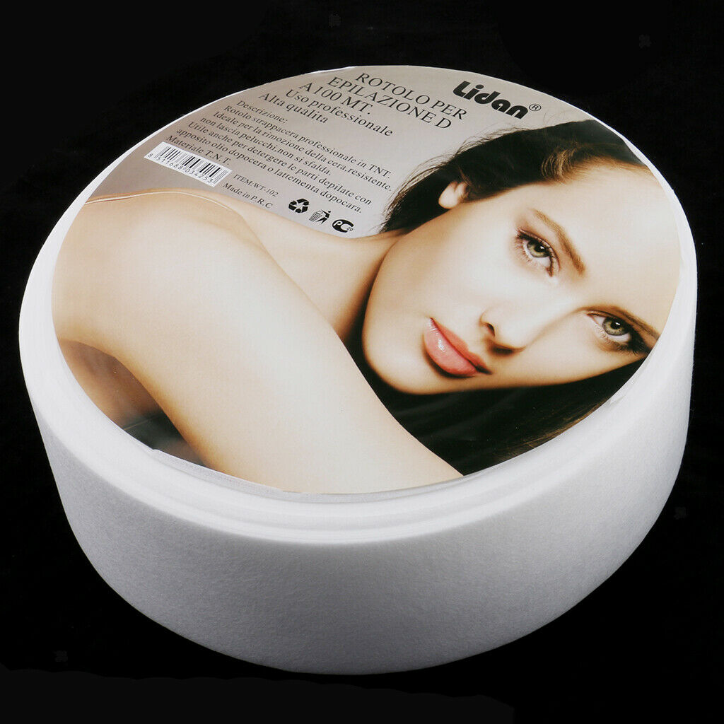 100 Yards Nonwoven Hair Removal Paper Depilatory Wax Strips Waxing Roll Tool