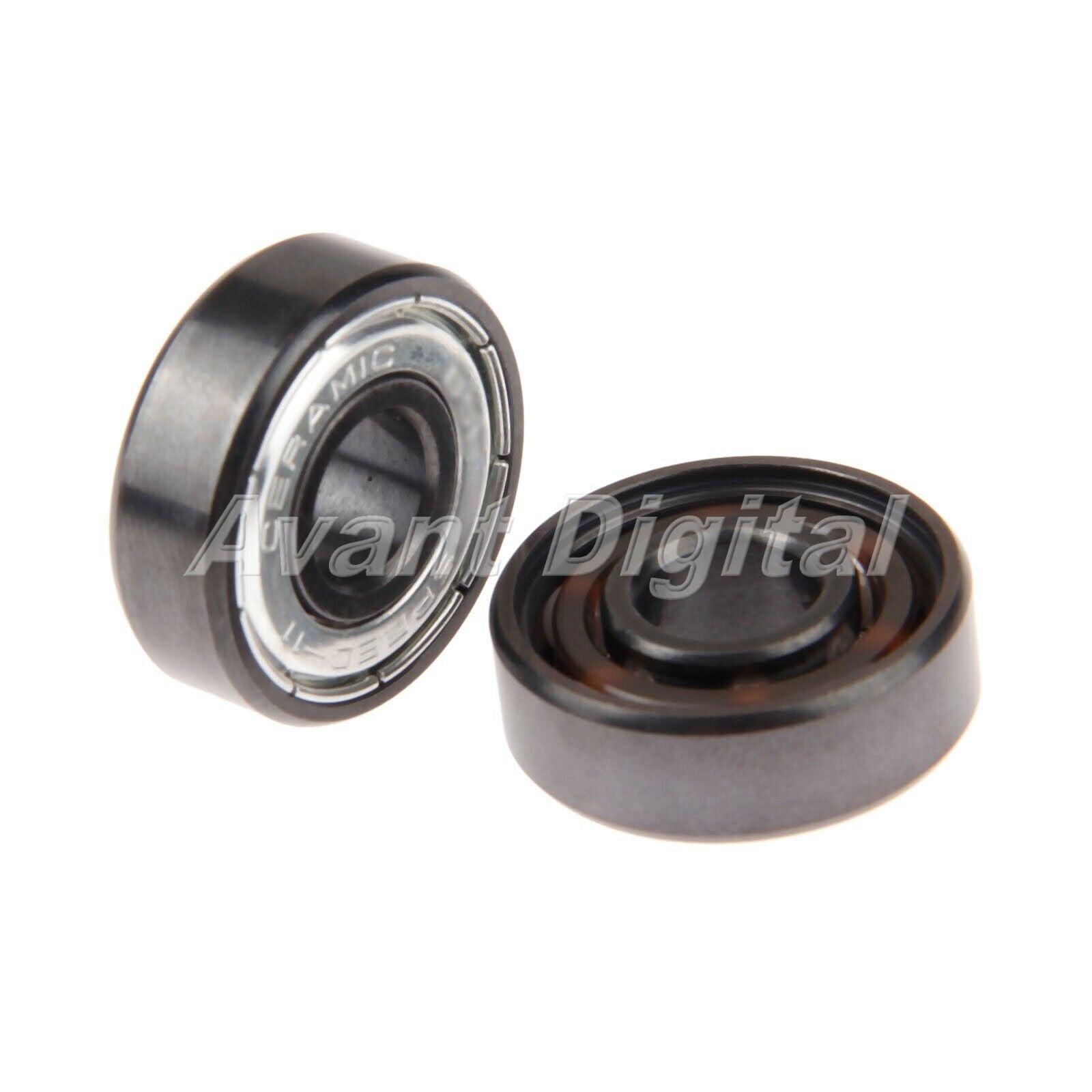 Skate Accessories White Ceramic Ball Inline Skate Bearings Improve Speed 16pcs