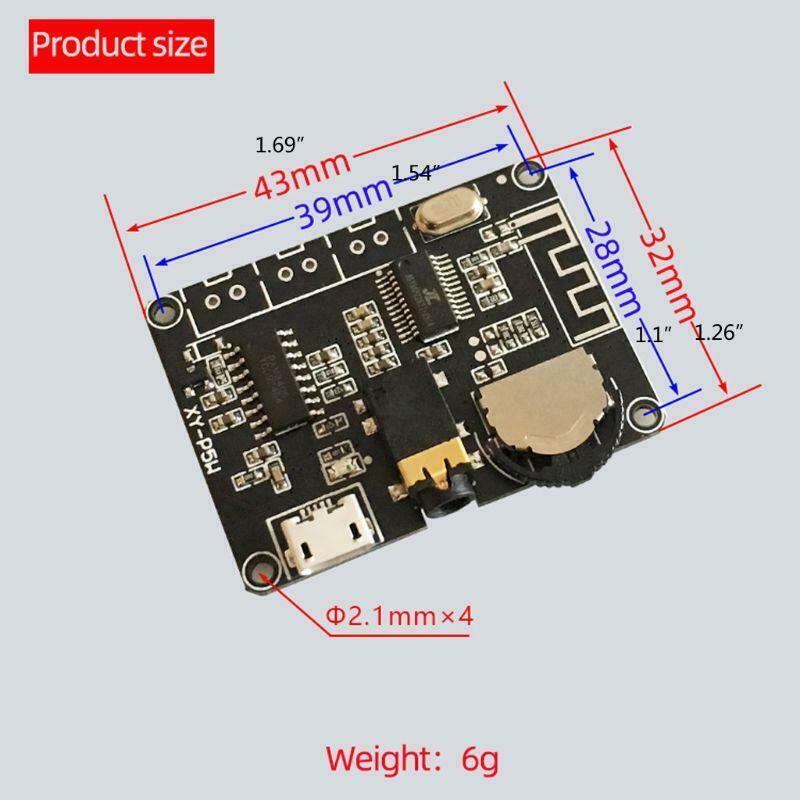 3W/5W PAM8406 Bluetooth 5.0 Stereo Audio Power Amplifier Board Module XY-P5W