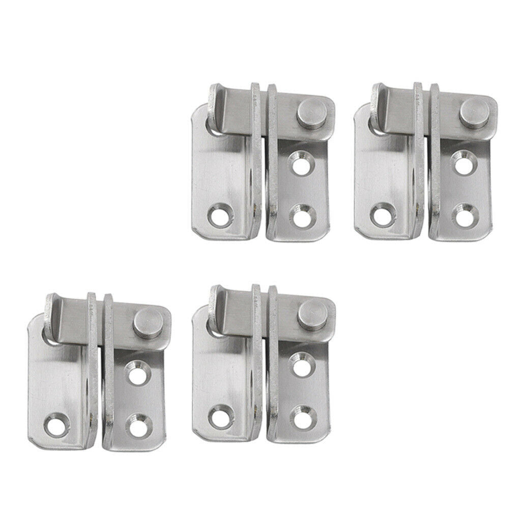 4Pcs Door Latch Lock Door Security Right Open Indoor Outdoor for Cupboard Drawer