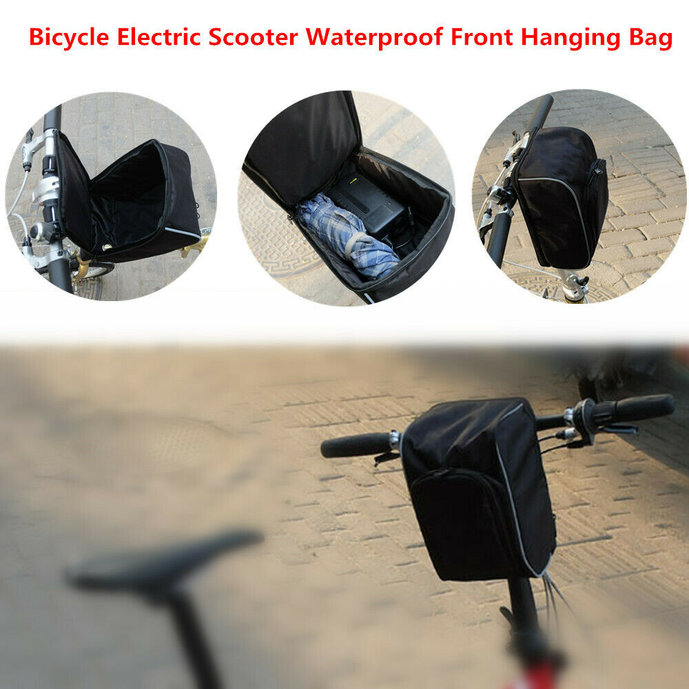 1PC Waterproof Storage Bag Front Hanging Bag For Bicycle Electric Scooter E-bike