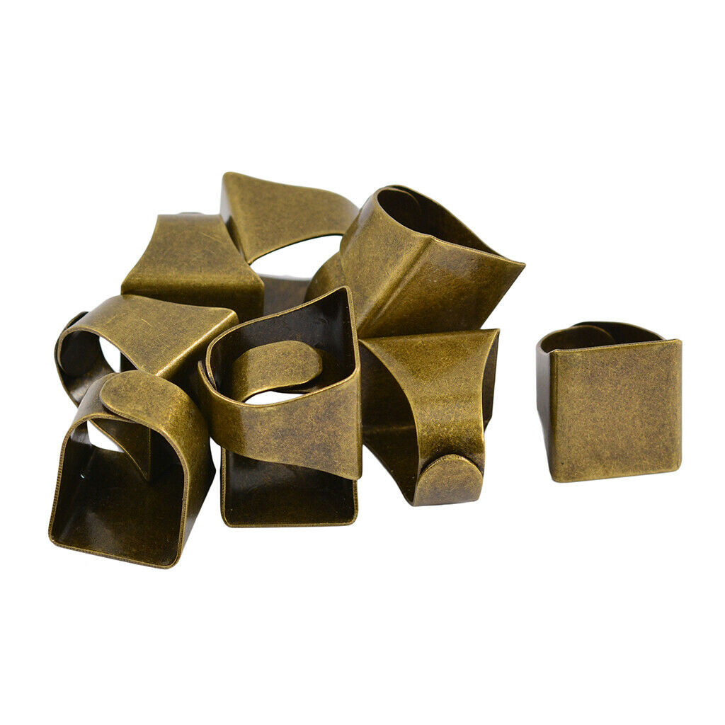 - 20 Pieces White Adjustable Rings, Base Pad for Cabochon Settings 20x19mm