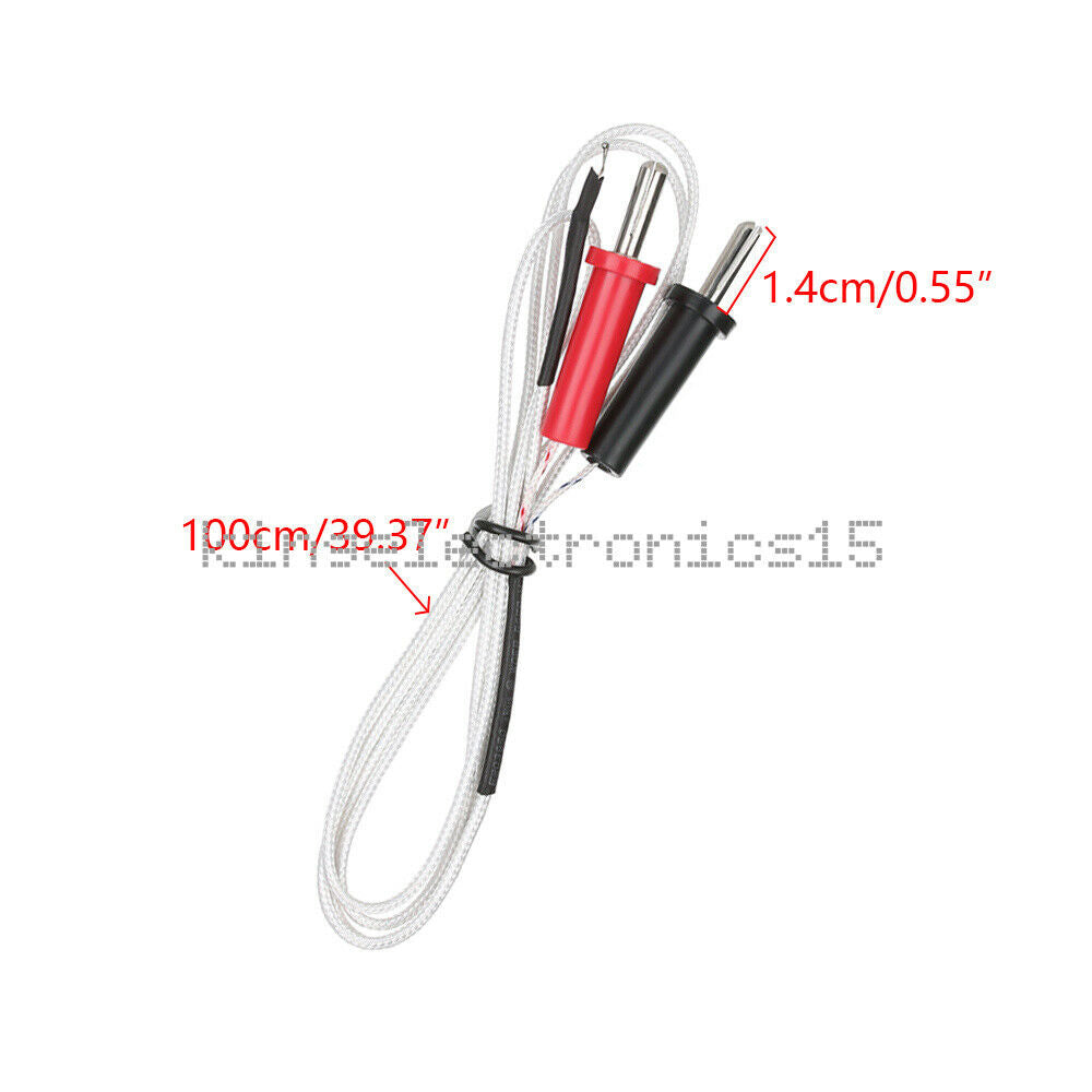 -50℃ to 350℃ K-type Temperature Test Thermocouple Sensor Probe 100cm Wire NEW