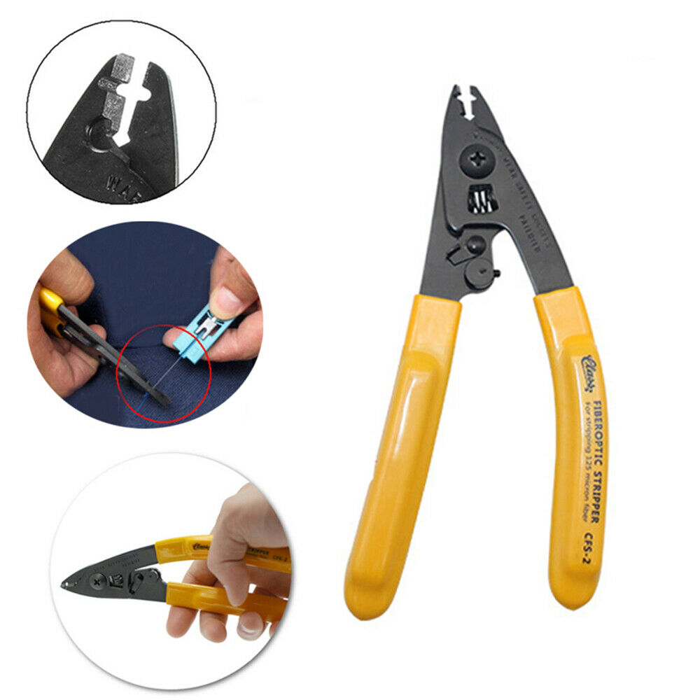 CFS-2 FTTH Optical Fiber Stripping Tools Plier Wire Fiber Optic Cable Stripper