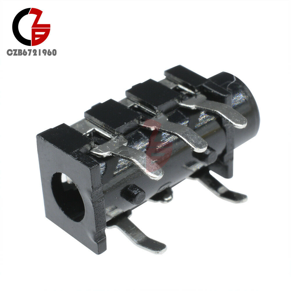 10Pcs 3.5mm Stereo Headphone 5Pin Audio Jack Earphone Socket