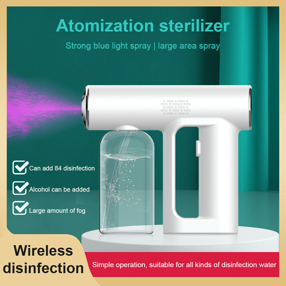 250ML Electric Sanitizer Sprayer Disinfects Blue Light Nano Steam Spray Gun