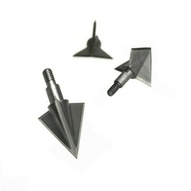 Lot 3pcs 2.2" OzCut Broadheads 3Blade 100Grain Hunting Archery Arrowheads s