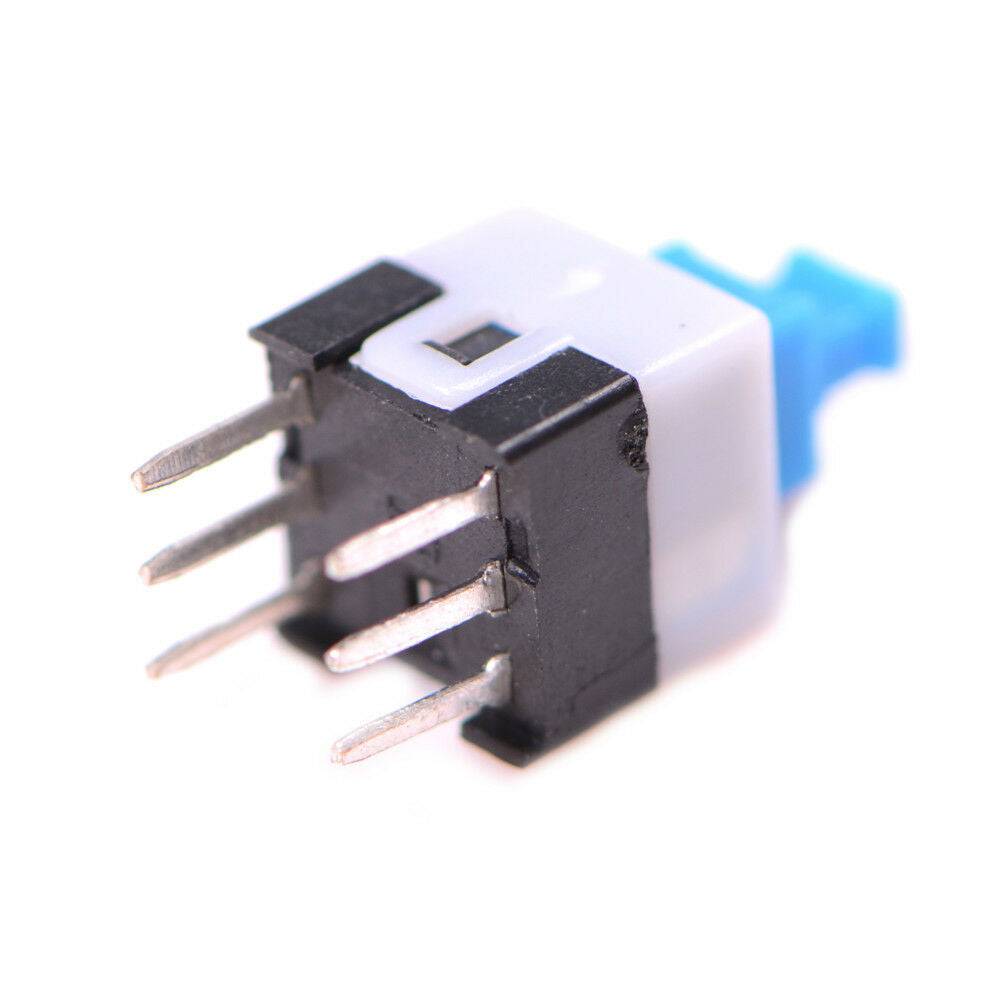 10pcs 7*7mm 6Pin Push Tactile Power Micro Switch Self lock On/Off A Lt