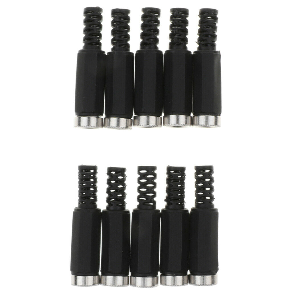 10Piece 5.5x2.5mm DC 5525 Power   Socket Female Connector Adapter Black