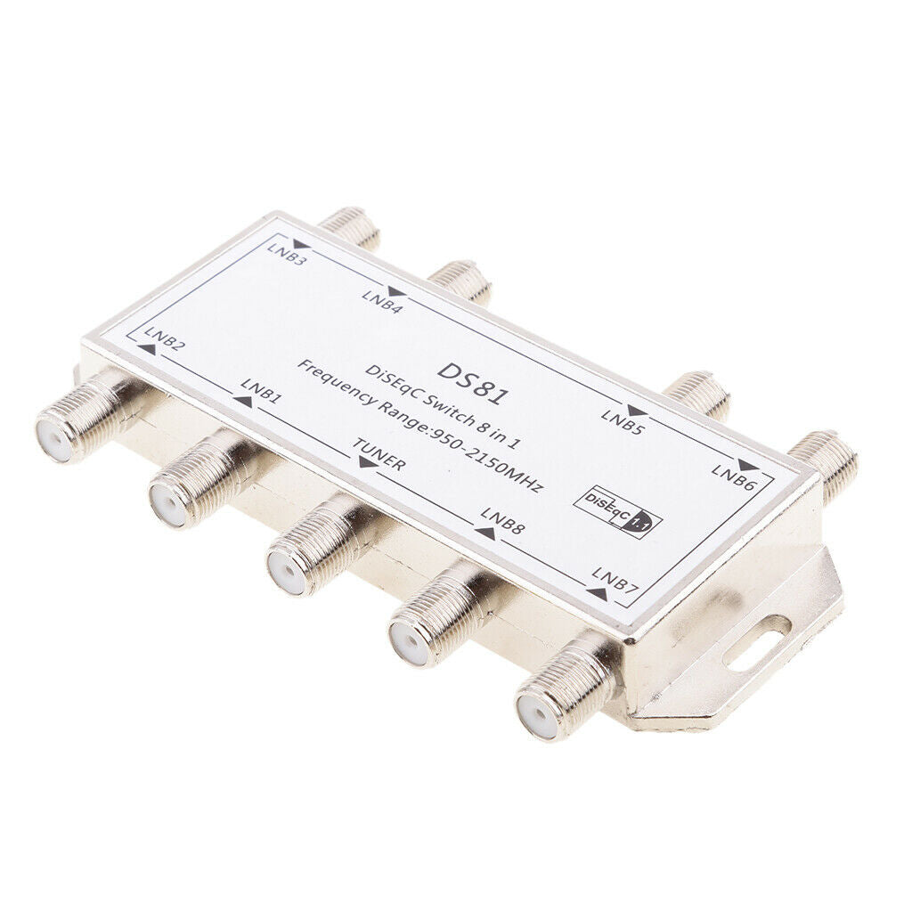 8x1 Diseqc Switch 8 Satellites in 1 Output Waterproof