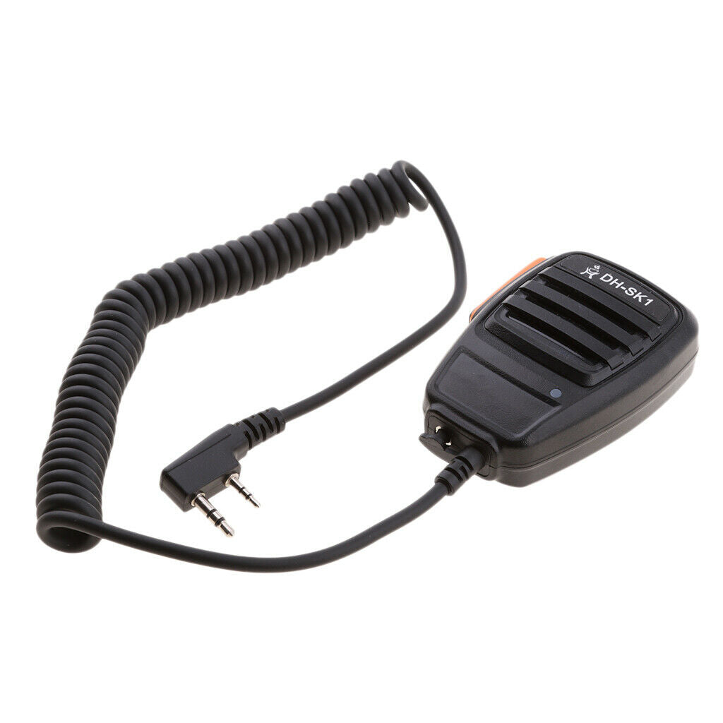 1 Pc Microphone Speaker With Spring Clip On Back Connects With Walkie Talkie