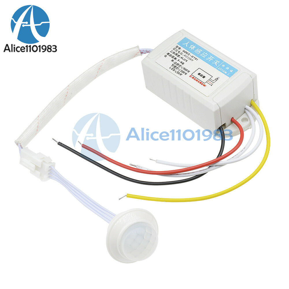 Hot 220V IR Infrared Body Motion Sensor Intelligent Lamp Motion Sensor Switch